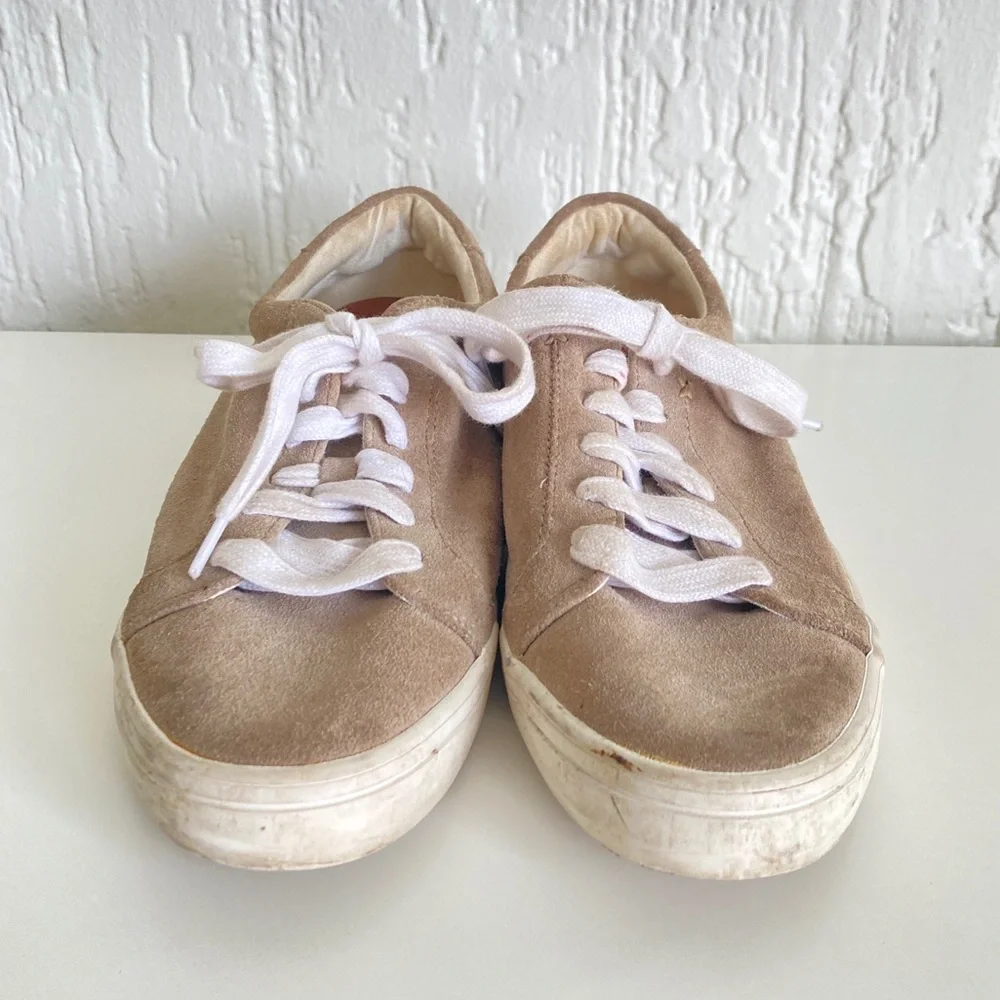 Frye Ash Tan Leather Suede Shoes Size 8.5